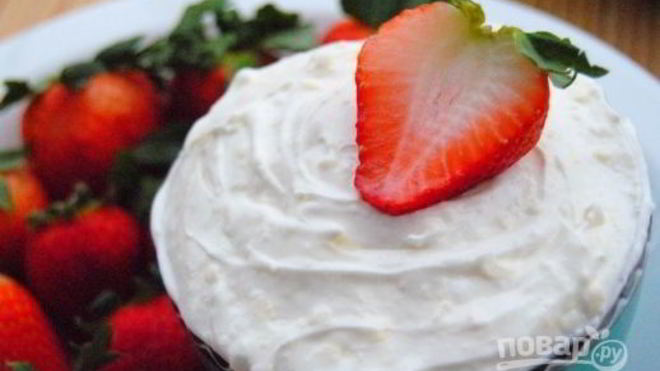 Рецепт Низкокалорийный крем для торта