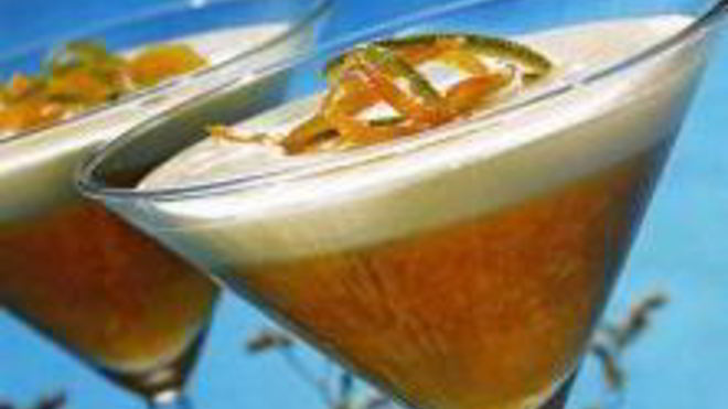 Рецепт Персиковое пюре с заварным кремом