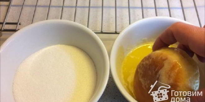 Рецепт пончики с ванильно-шоколадным кремом