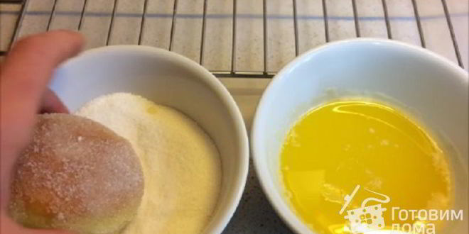 Рецепт пончики с ванильно-шоколадным кремом