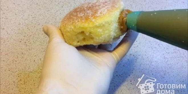 Рецепт пончики с ванильно-шоколадным кремом