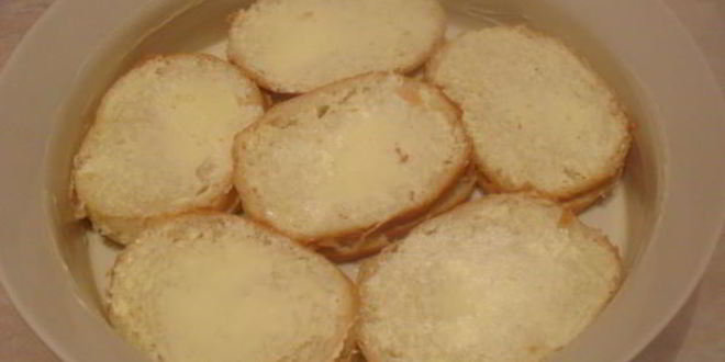 Рецепт пудинг из булочки с кремом