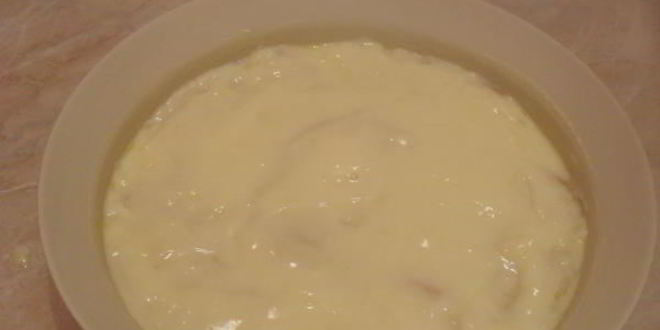 Рецепт пудинг из булочки с кремом