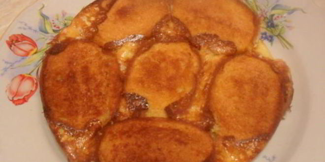 Рецепт пудинг из булочки с кремом