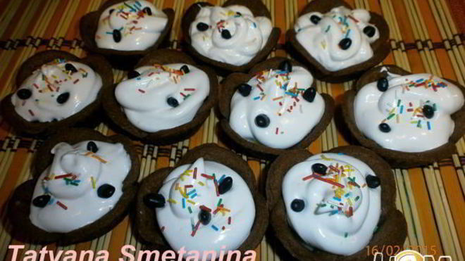 Рецепт Шоколадно-кофейные корзинки с кремом