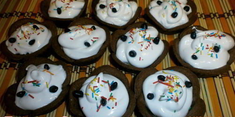 Как приготовить шоколадно-кофейные корзинки с кремом