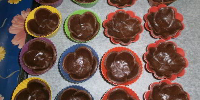 Рецепт шоколадно-кофейные корзинки с кремом