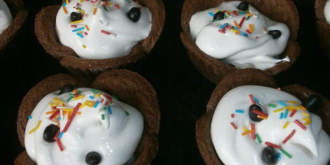 Рецепт шоколадно-кофейные корзинки с кремом