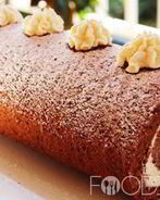 Шоколадный рулет с кремом