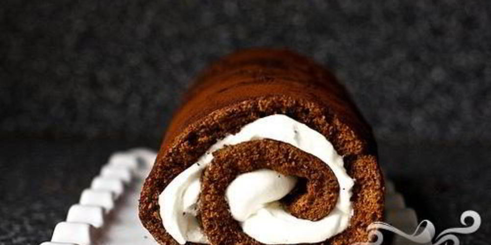 Рецепт шоколадный рулет с кремом