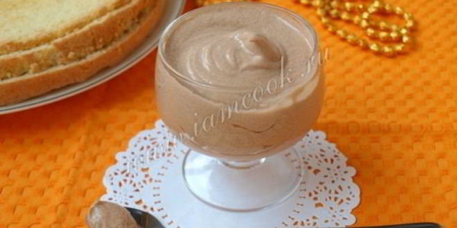 Рецепт сливочно-шоколадный крем со сгущенным молоком