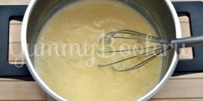 Рецепт слойка с заварным кремом и вишней