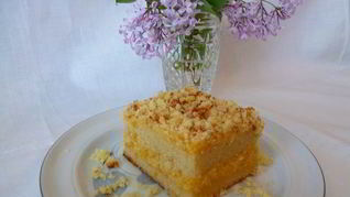 Рецепт Солнечный тортик с кремом из кураги