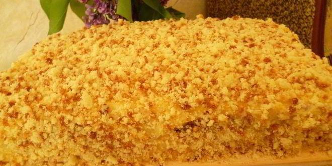 Рецепт солнечный тортик с кремом из кураги