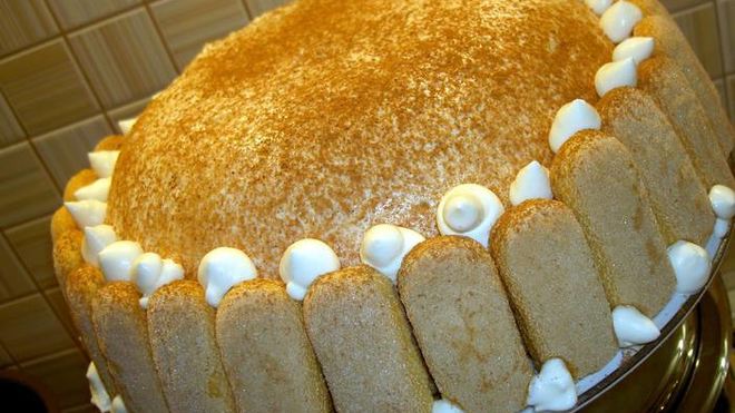 Рецепт Торт-купол с творожным кремом