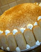 Торт-купол с творожным кремом