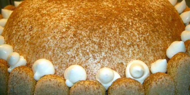 Рецепт торт-купол с творожным кремом