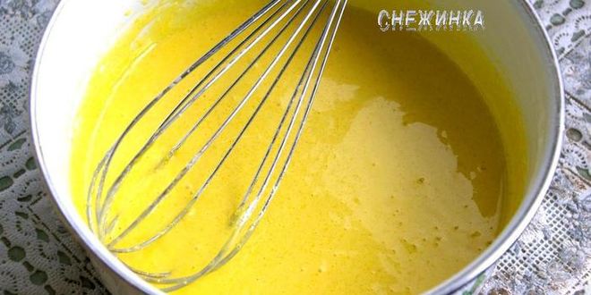 Рецепт ванильный заварной крем