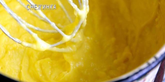 Рецепт ванильный заварной крем