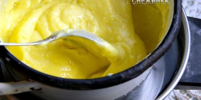 Рецепт ванильный заварной крем