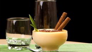 Рецепт Винный крем с мятой