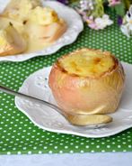 Яблоки с кремом по-португальски