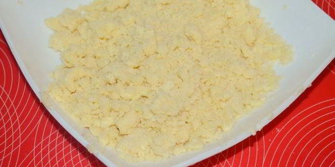 Рецепт запеченный крем из ряженки с сочной начинкой и под штрейзелем