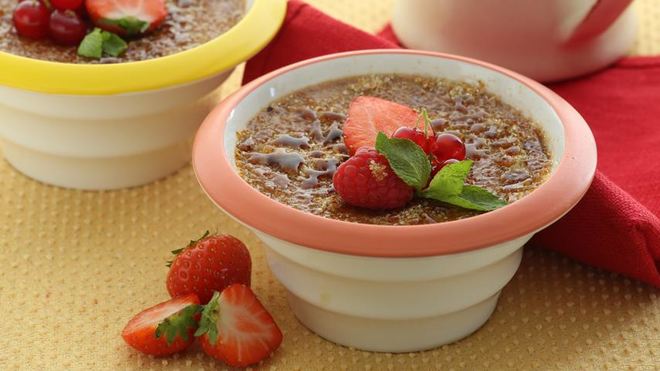 Рецепт Запеченный крем с ягодами