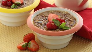 Рецепт Запеченный крем с ягодами