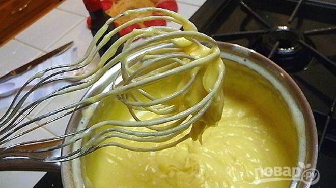 Рецепт Заварной крем со сливками