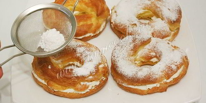 Рецепт заварные кольца с творожным кремом