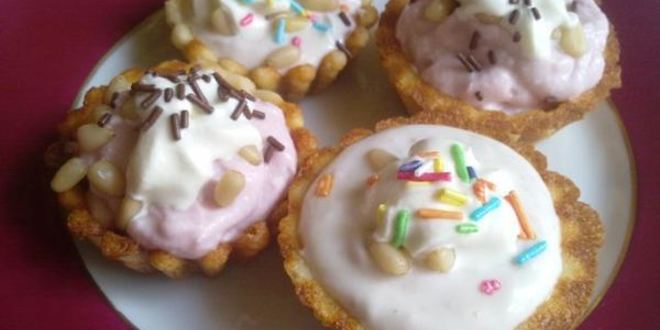 Рецепт заварные корзиночки с творожным кремом