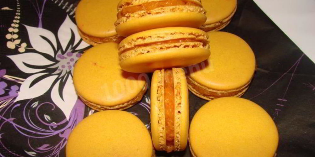 Как приготовить макаронс с желе из кураги