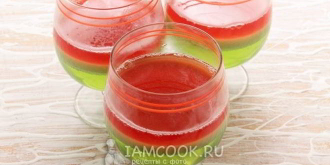 Рецепт многослойное желе