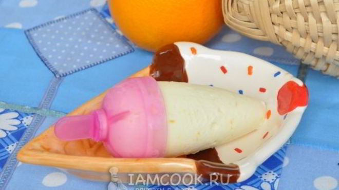 Рецепт Апельсиновое мороженое с мартини