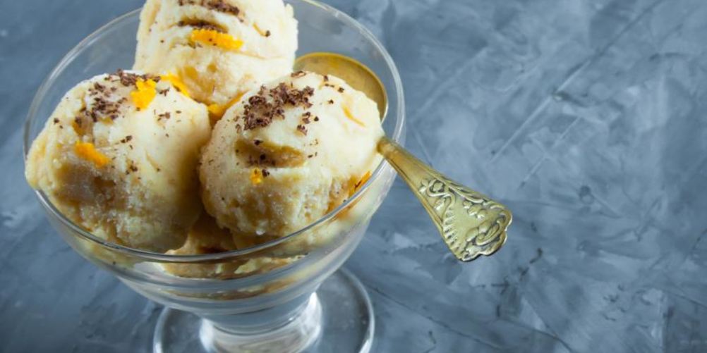 Рецепт апельсиновое мороженое с мартини