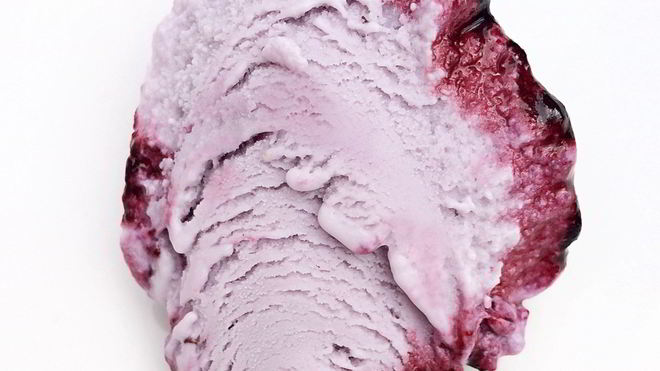 Рецепт Чернично-лавандовое мороженое с черничной прослойкой