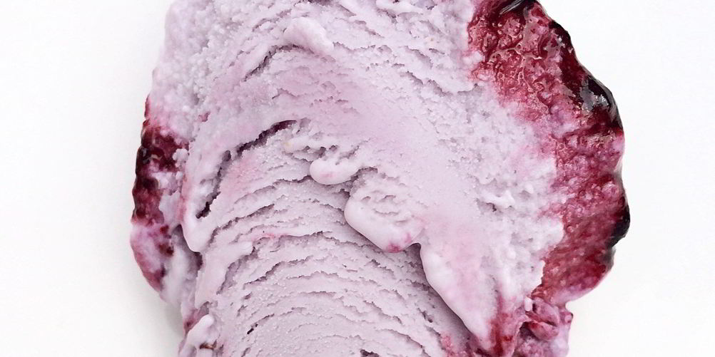 Как приготовить чернично-лавандовое мороженое с черничной прослойкой