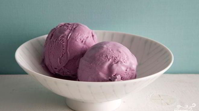 Рецепт Черничное мороженое