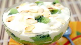 Рецепт Десерт из мороженого Киви