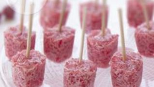 Рецепт Домашнее малиновое мороженое с желе