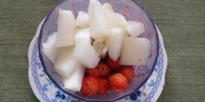 Рецепт дынно-клубничного мороженого