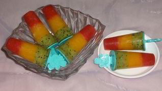 Рецепт Фруктовое мороженое Светофор