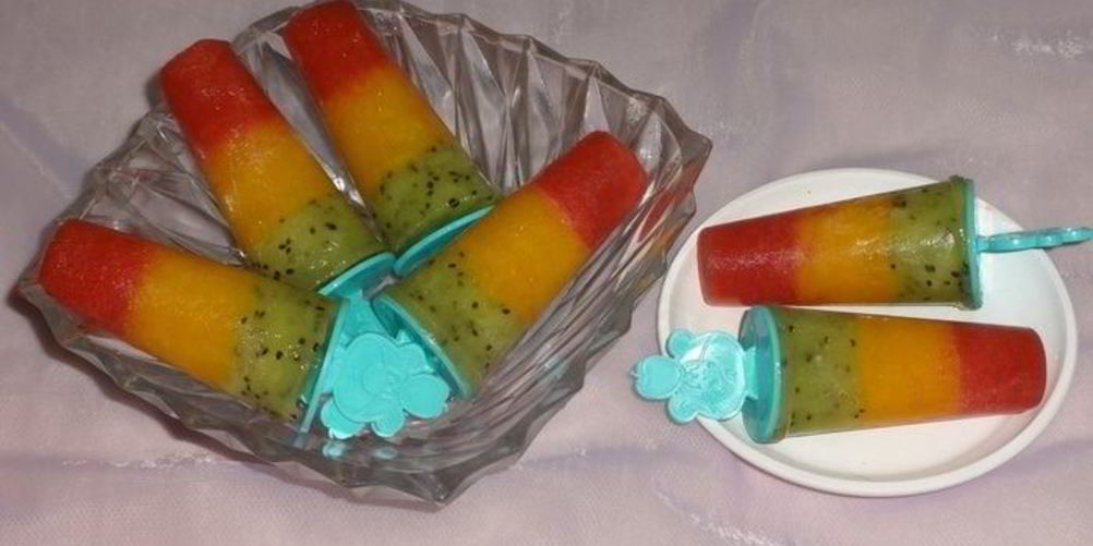 Как приготовить фруктовое мороженое светофор