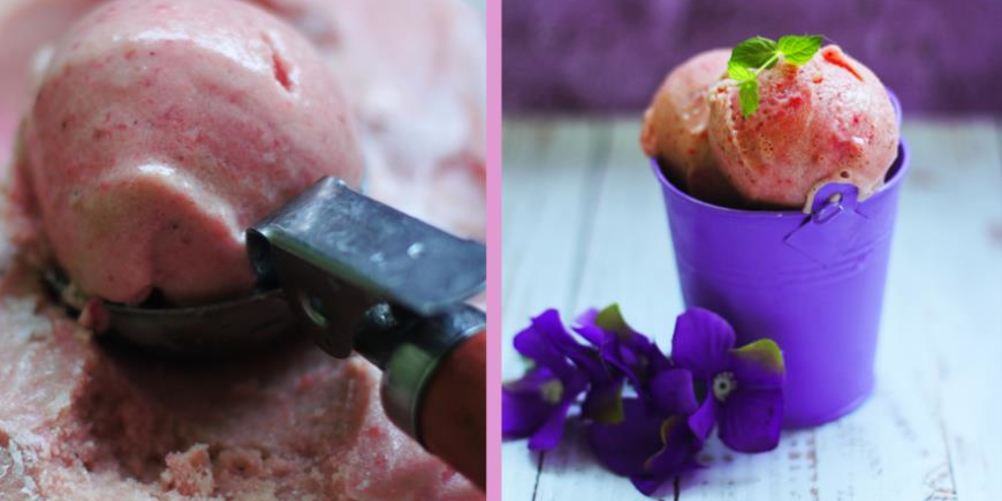 Как приготовить йогуртовое мороженое с клубникой и бананом