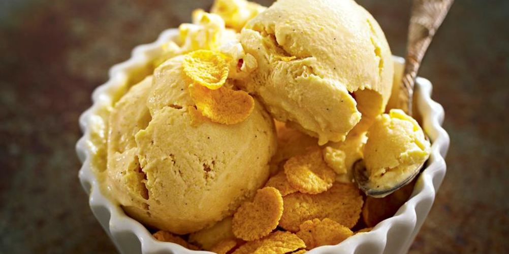 Как приготовить кукурузное мороженое с хлопьями и попкорном