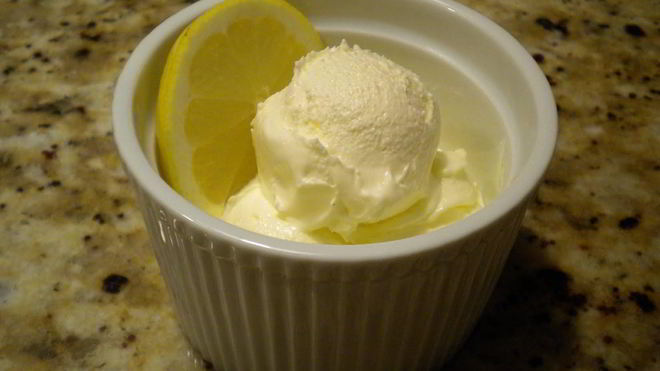 Рецепт Лимонное мороженое