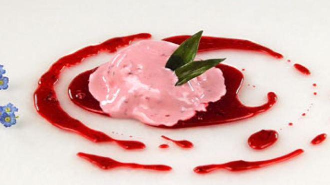 Рецепт Малиновое мороженое