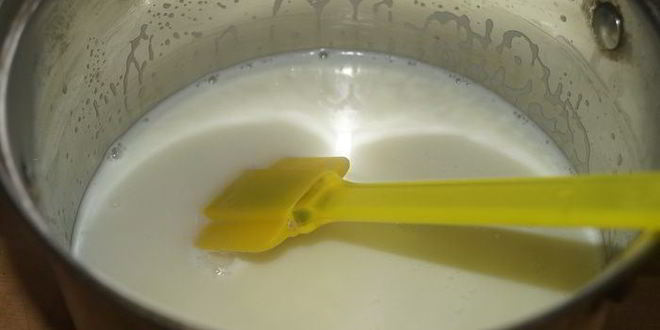 Рецепт молочно-малиновое мороженое