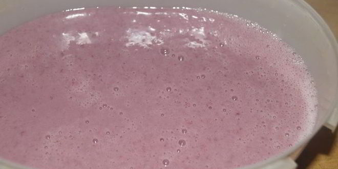 Рецепт молочно-малиновое мороженое